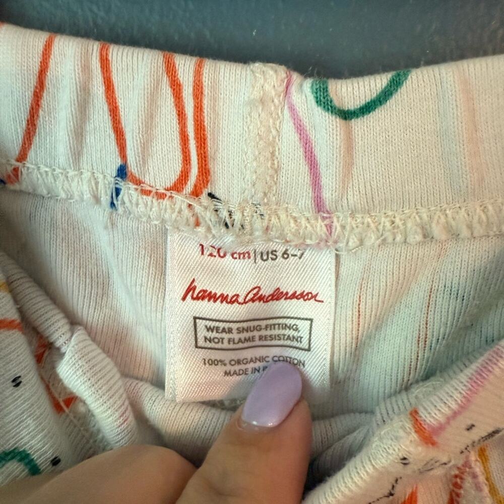 Hanna Andersson Colorful Bunny Print Pajama Pants - Picture 4 of 4